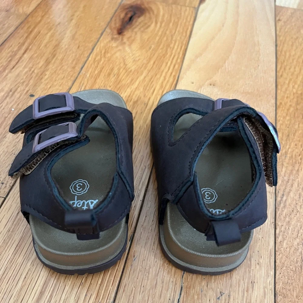 First Steps Sandals Size 3 Toddler‎ EUC